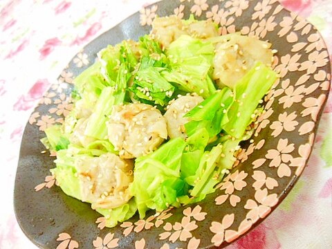 ❤キャベツと焼売のバタ・ぽん炒め❤